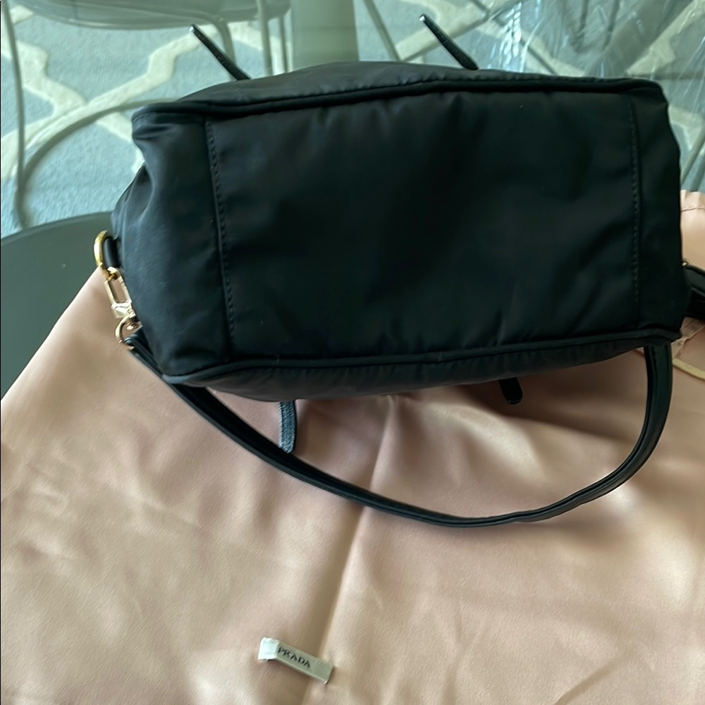 Prada Black Satchel with Gold Hardware with Box and Dust bag - Picture 5 of 9